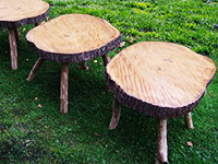 Sweet Chestnut Tables, 4 total: 26inchsx21inchs 18inches high (approx): £250 each